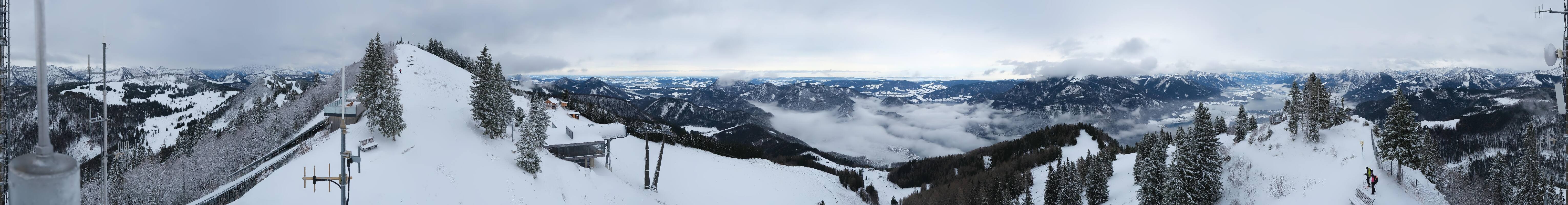 Archiv Foto Webcam Zwölferhorn im Salzkammergut