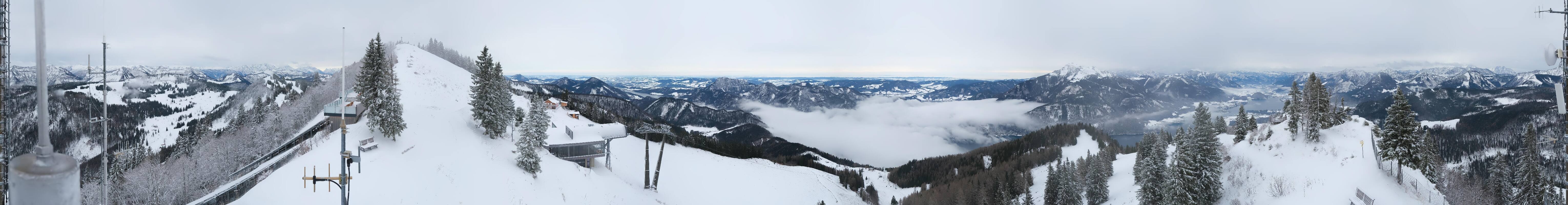 Archiv Foto Webcam Zwölferhorn im Salzkammergut
