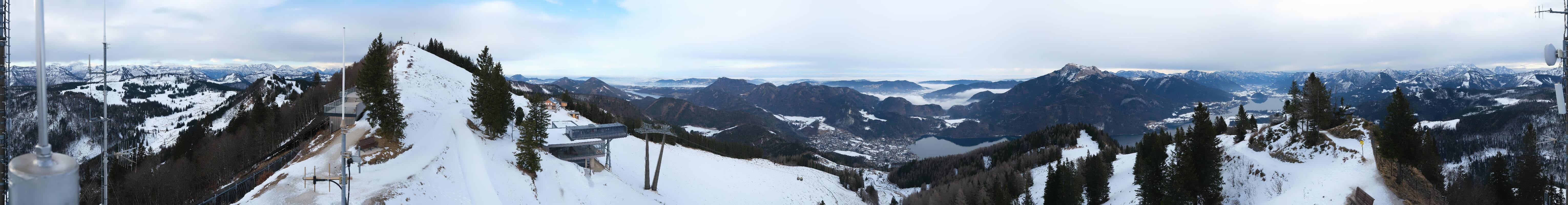 Archiv Foto Webcam Zwölferhorn im Salzkammergut