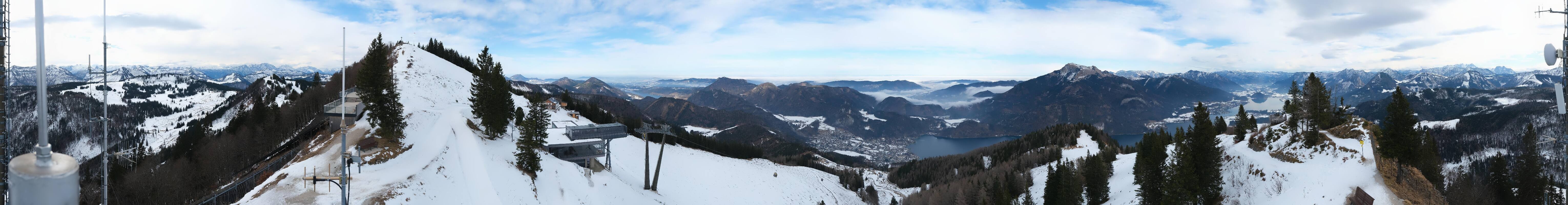 Archiv Foto Webcam Zwölferhorn im Salzkammergut