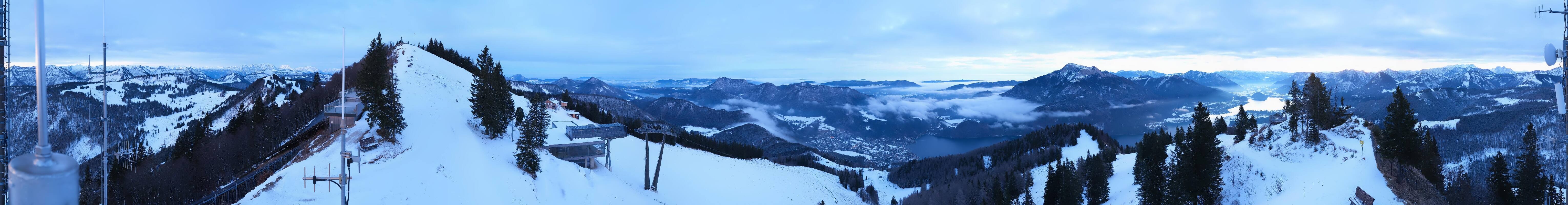 Archiv Foto Webcam Zwölferhorn im Salzkammergut