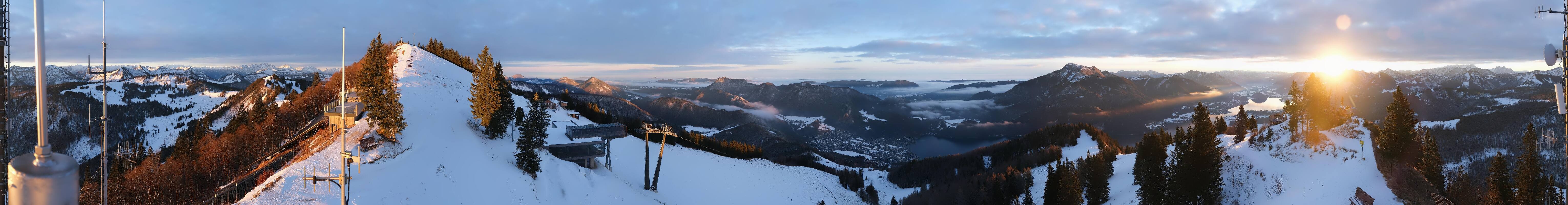 Archiv Foto Webcam Zwölferhorn im Salzkammergut