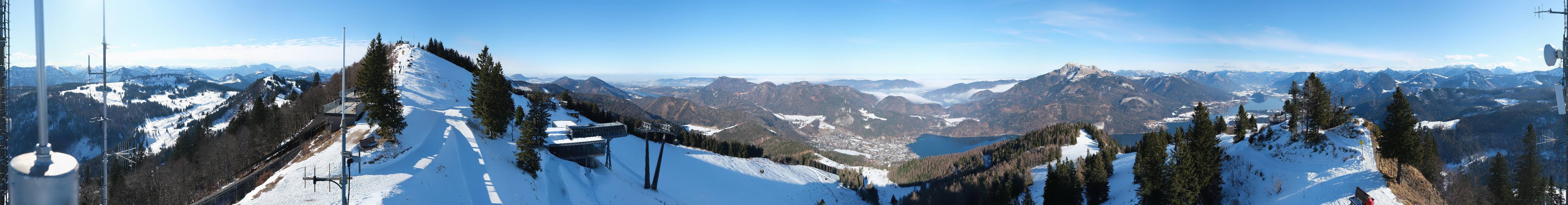 Archiv Foto Webcam Zwölferhorn im Salzkammergut
