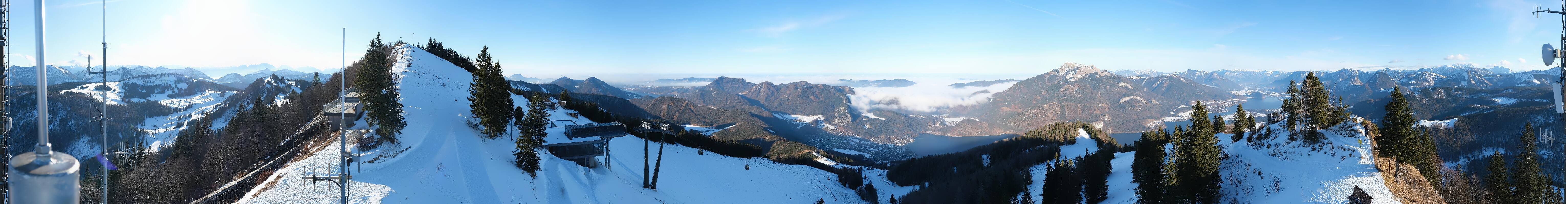 Archiv Foto Webcam Zwölferhorn im Salzkammergut