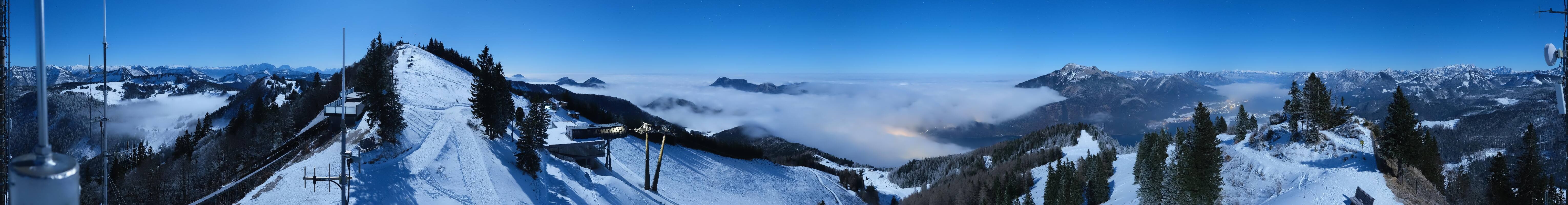 Archiv Foto Webcam Zwölferhorn im Salzkammergut