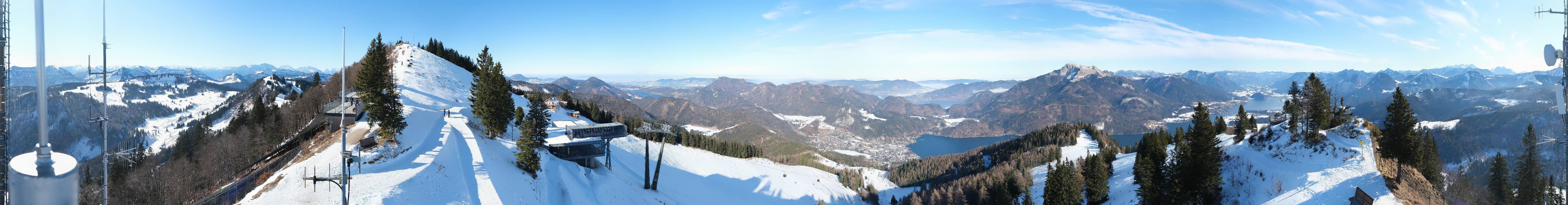 Archiv Foto Webcam Zwölferhorn im Salzkammergut