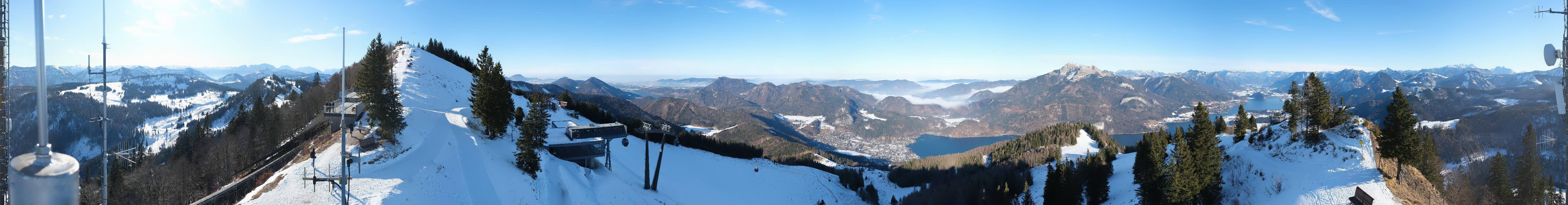 Archiv Foto Webcam Zwölferhorn im Salzkammergut