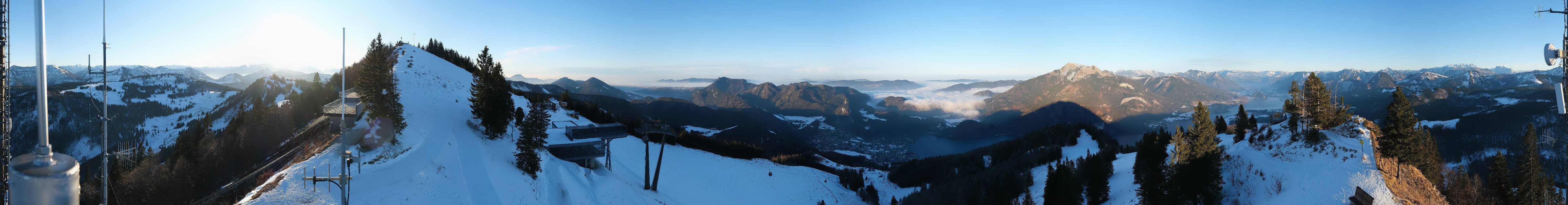 Archiv Foto Webcam Zwölferhorn im Salzkammergut