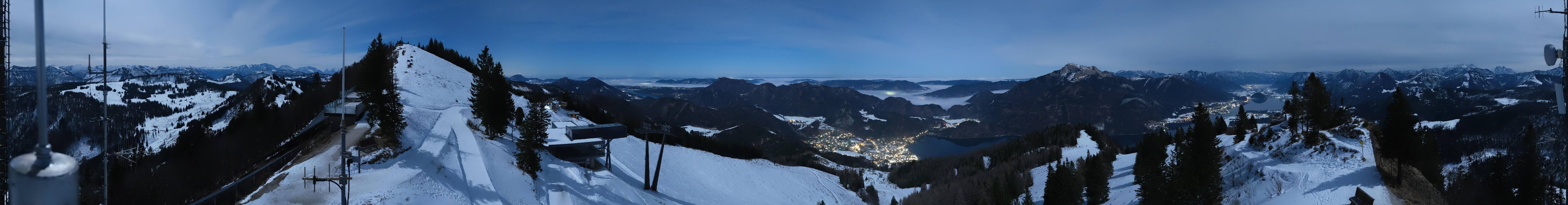 Archiv Foto Webcam Zwölferhorn im Salzkammergut