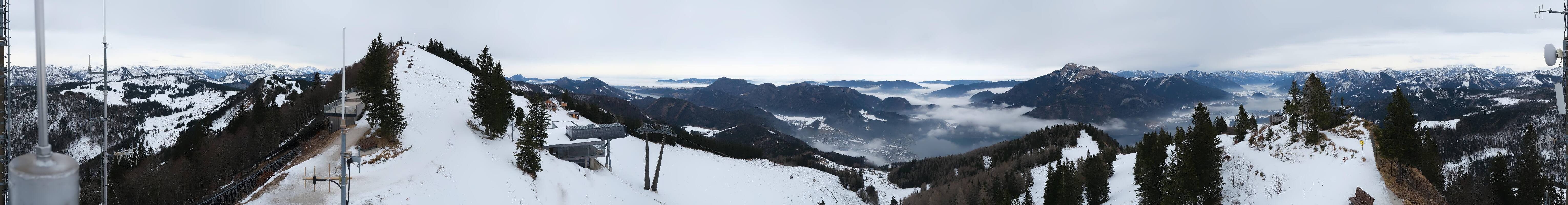 Archiv Foto Webcam Zwölferhorn im Salzkammergut