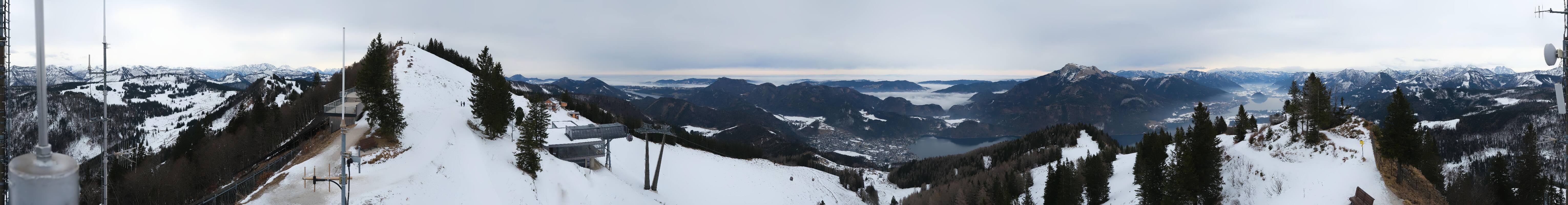 Archiv Foto Webcam Zwölferhorn im Salzkammergut