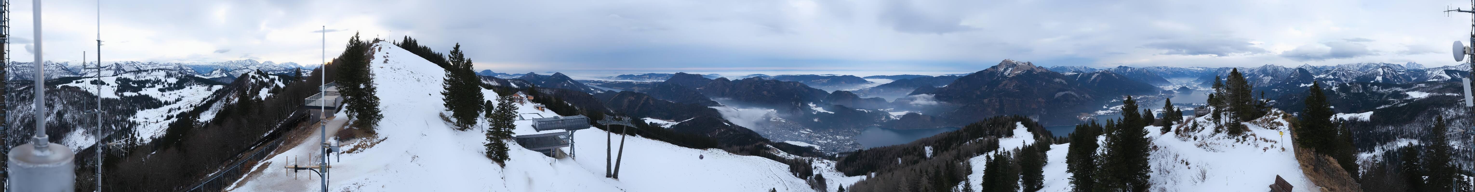 Archiv Foto Webcam Zwölferhorn im Salzkammergut