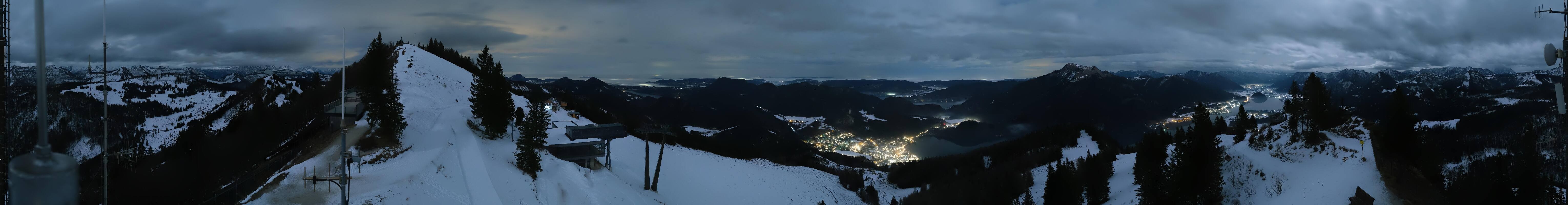 Archiv Foto Webcam Zwölferhorn im Salzkammergut