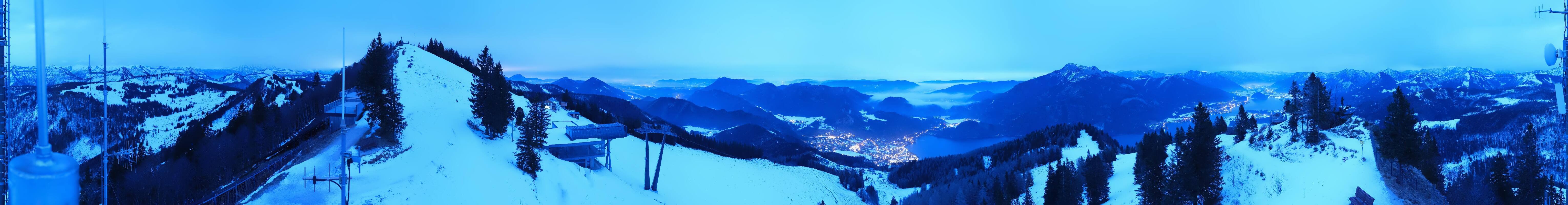 Archiv Foto Webcam Zwölferhorn im Salzkammergut