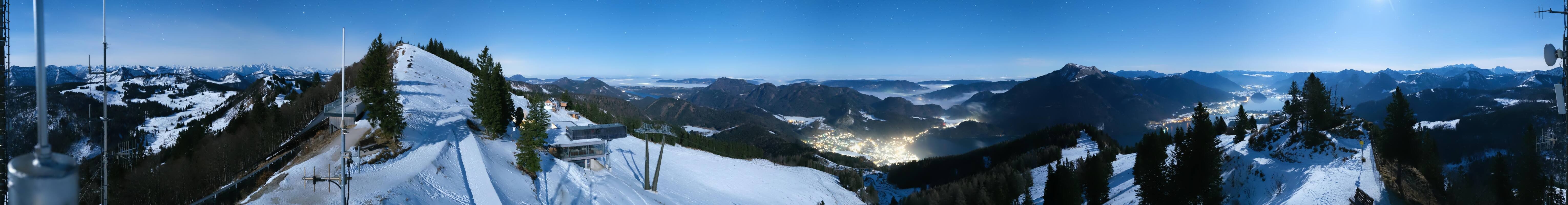 Archiv Foto Webcam Zwölferhorn im Salzkammergut