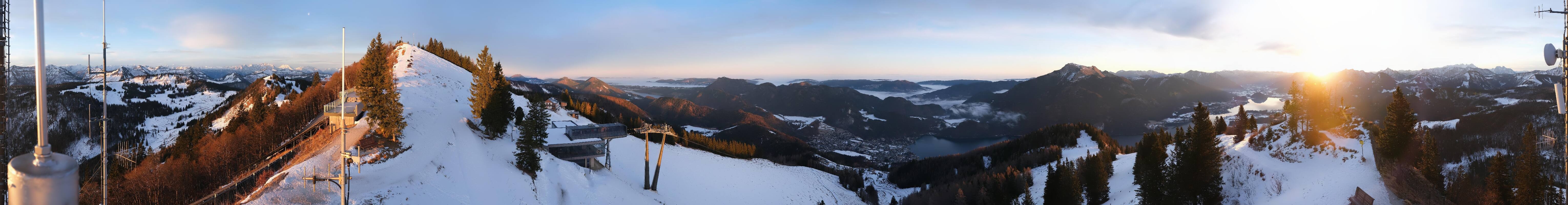 Archiv Foto Webcam Zwölferhorn im Salzkammergut
