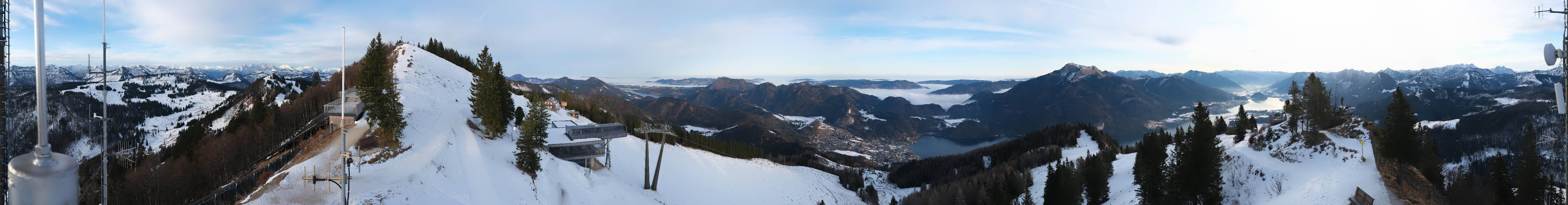 Archiv Foto Webcam Zwölferhorn im Salzkammergut