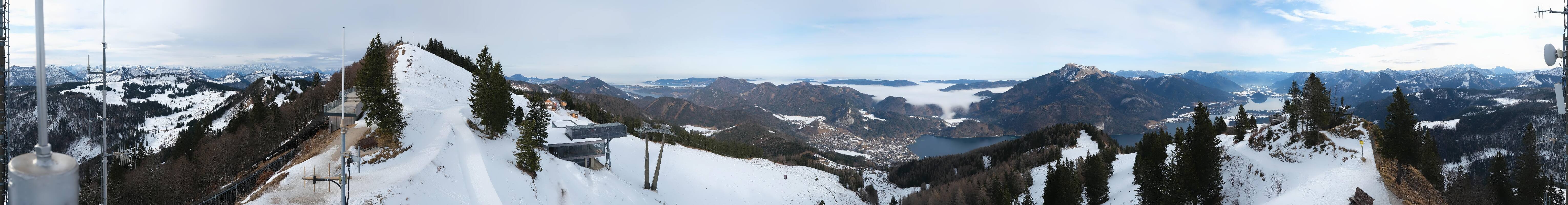 Archiv Foto Webcam Zwölferhorn im Salzkammergut