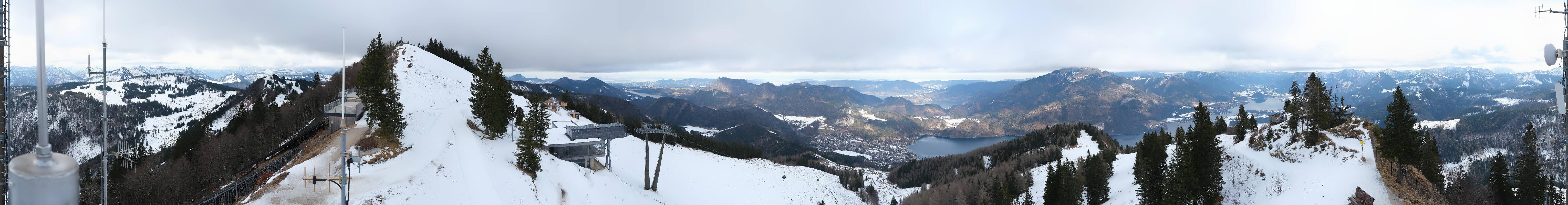 Archiv Foto Webcam Zwölferhorn im Salzkammergut