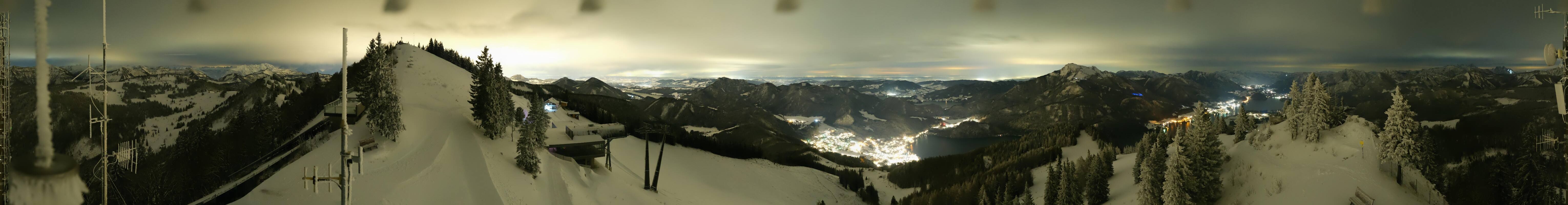 Archiv Foto Webcam Zwölferhorn im Salzkammergut