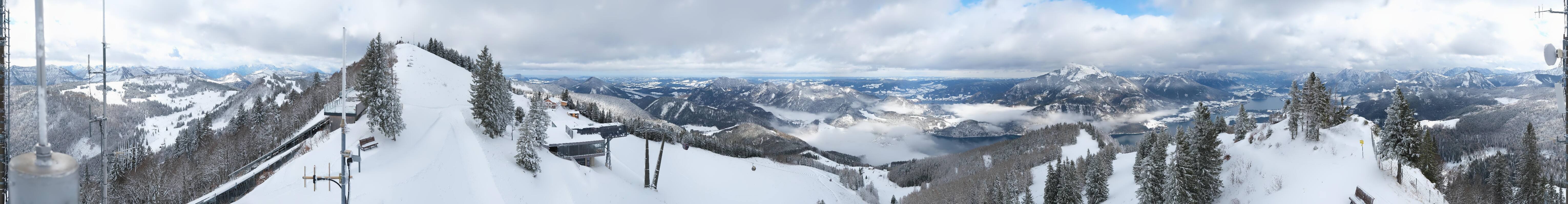 Archiv Foto Webcam Zwölferhorn im Salzkammergut