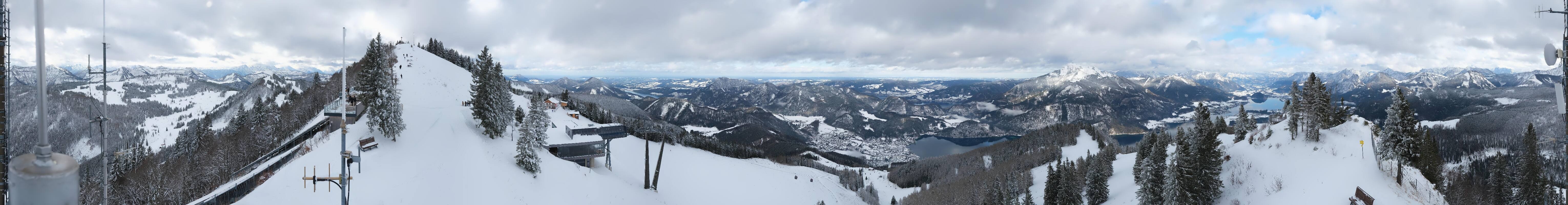 Archiv Foto Webcam Zwölferhorn im Salzkammergut