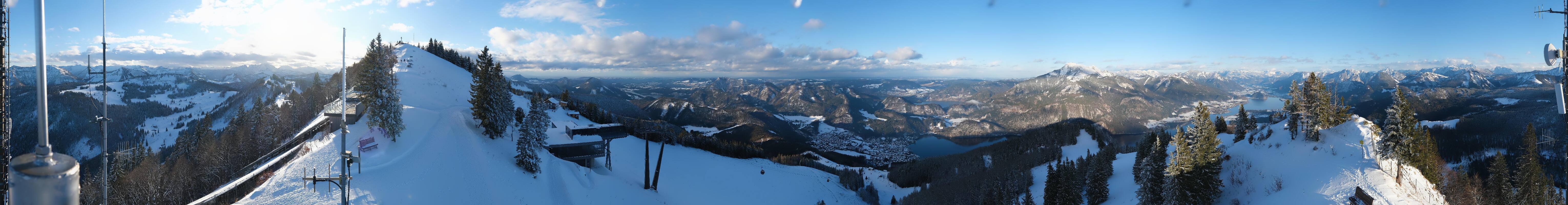 Archiv Foto Webcam Zwölferhorn im Salzkammergut