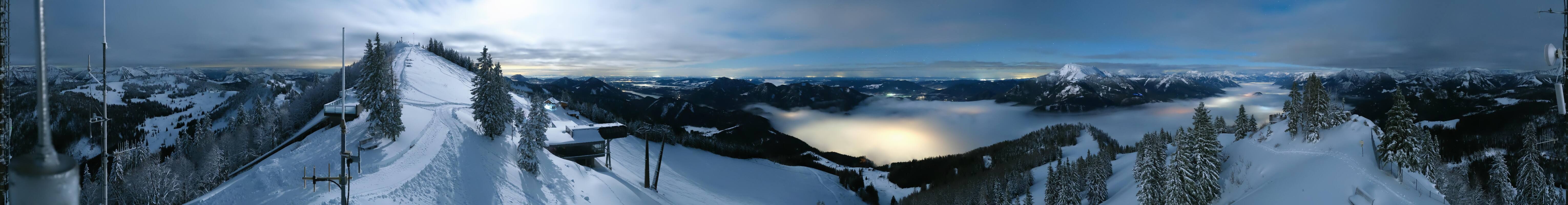 Archiv Foto Webcam Zwölferhorn im Salzkammergut