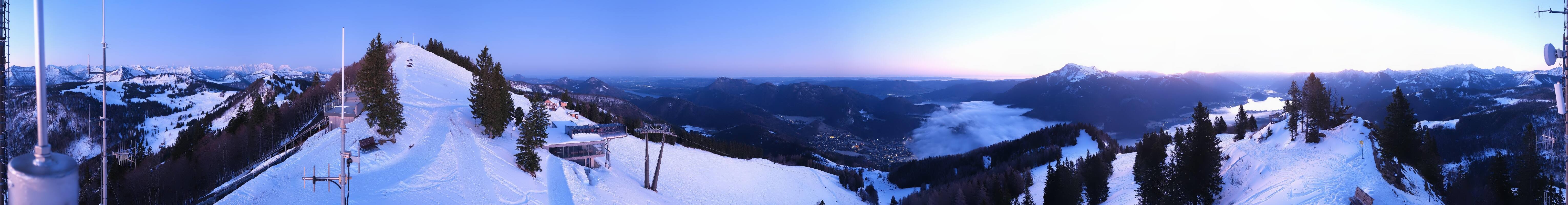 Archiv Foto Webcam Zwölferhorn im Salzkammergut