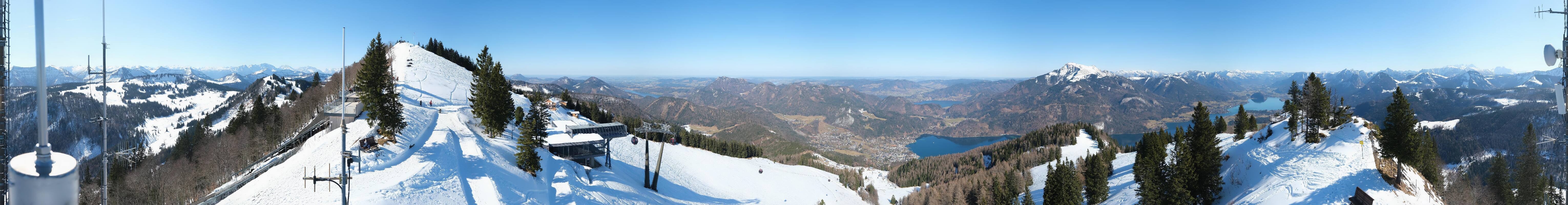 Archiv Foto Webcam Zwölferhorn im Salzkammergut