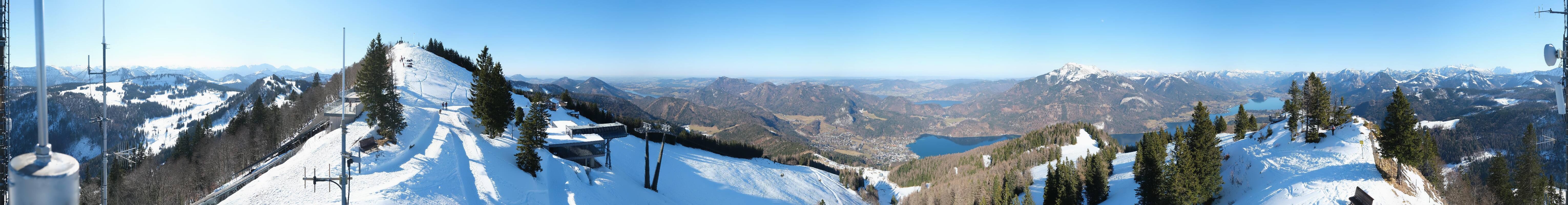 Archiv Foto Webcam Zwölferhorn im Salzkammergut
