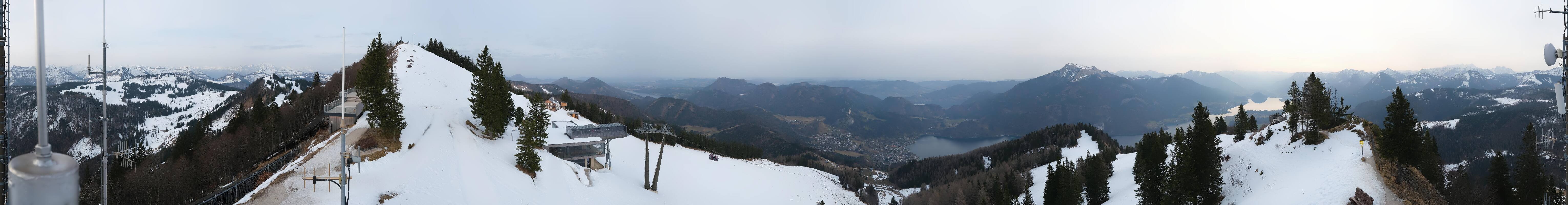 Archiv Foto Webcam Zwölferhorn im Salzkammergut