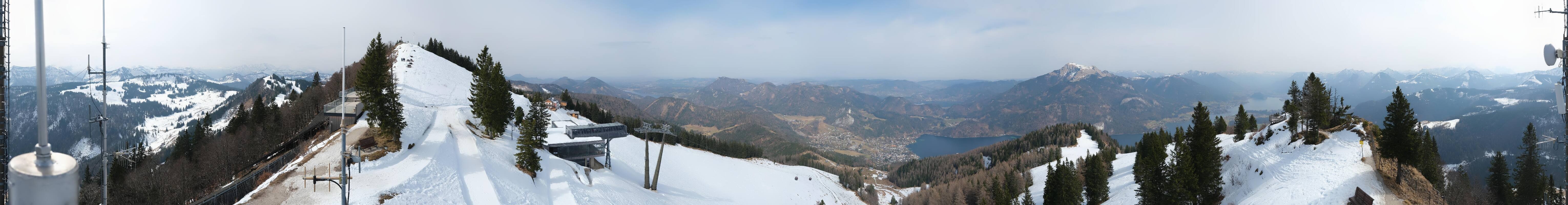 Archiv Foto Webcam Zwölferhorn im Salzkammergut