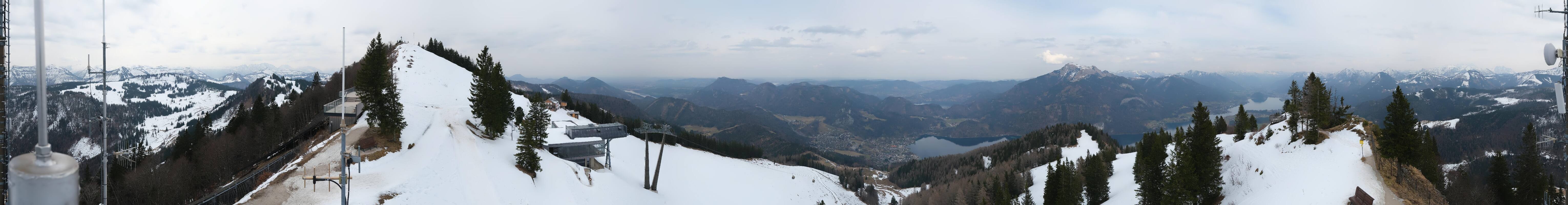Archiv Foto Webcam Zwölferhorn im Salzkammergut