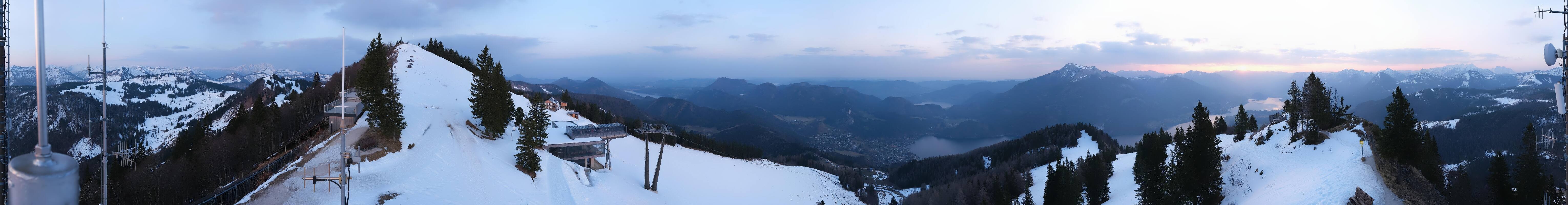 Archiv Foto Webcam Zwölferhorn im Salzkammergut
