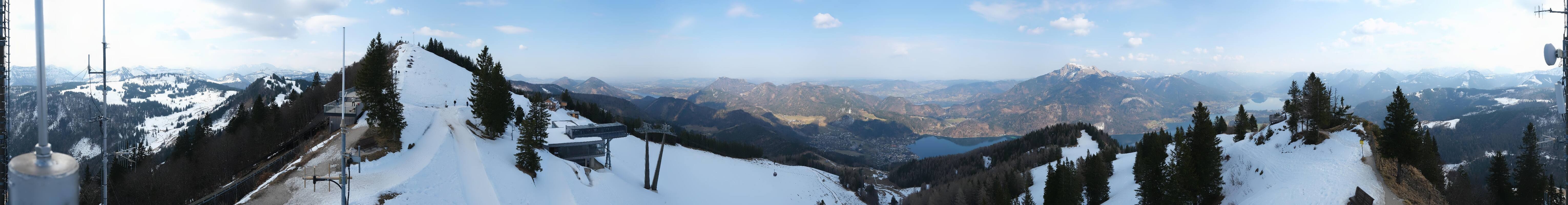 Archiv Foto Webcam Zwölferhorn im Salzkammergut
