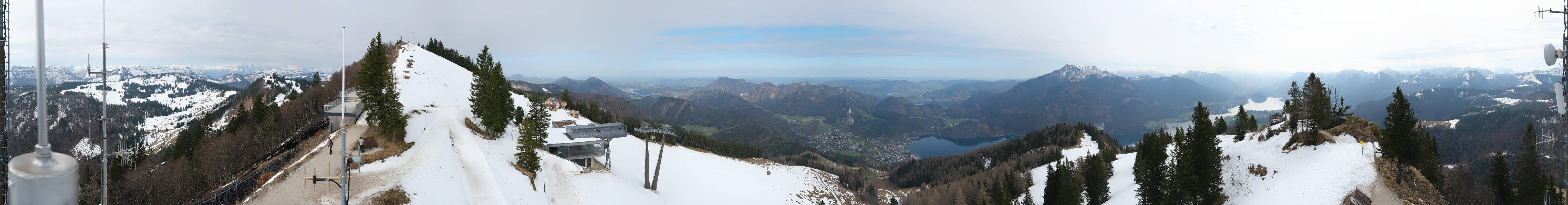 Archiv Foto Webcam Zwölferhorn im Salzkammergut