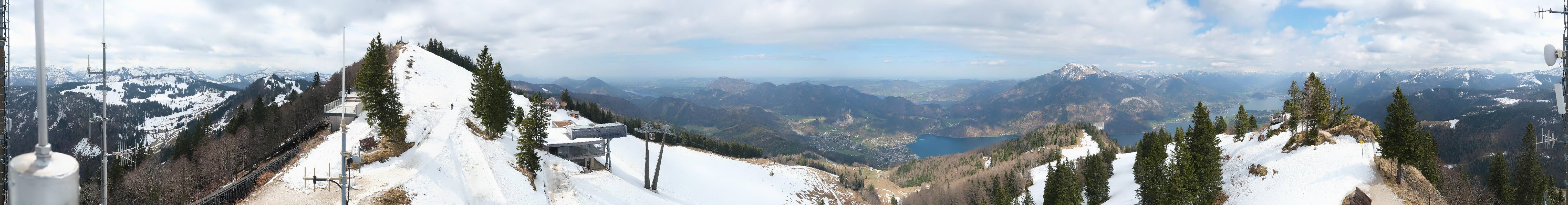 Archiv Foto Webcam Zwölferhorn im Salzkammergut