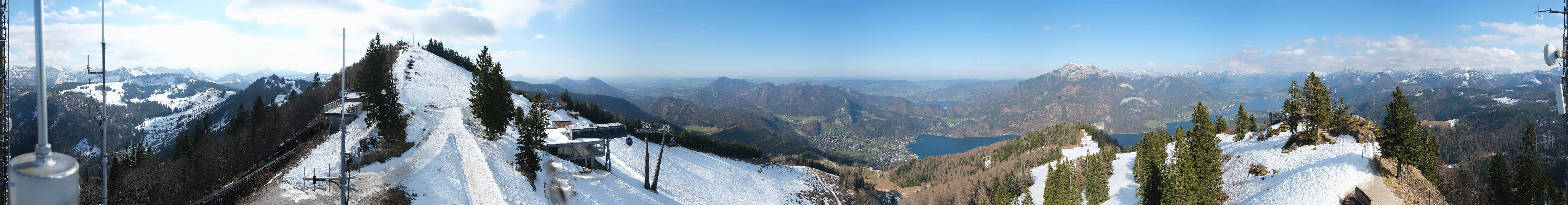 Archiv Foto Webcam Zwölferhorn im Salzkammergut