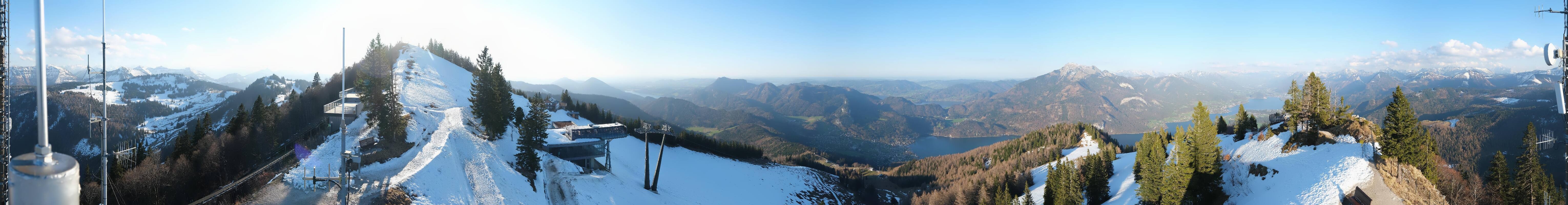 Archiv Foto Webcam Zwölferhorn im Salzkammergut