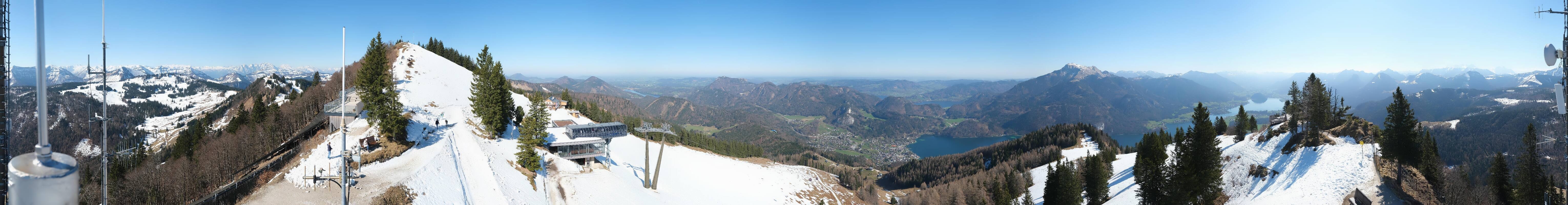 Archiv Foto Webcam Zwölferhorn im Salzkammergut