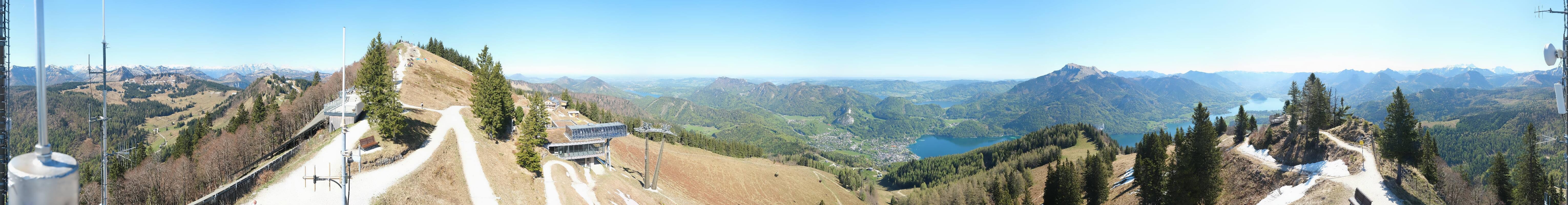 Archiv Foto Webcam Zwölferhorn im Salzkammergut