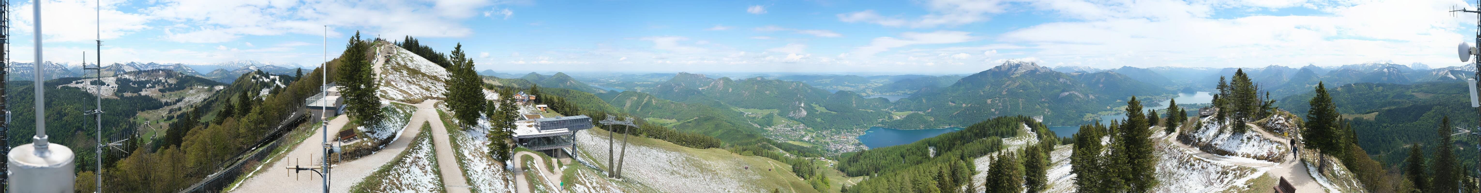 Archiv Foto Webcam Zwölferhorn im Salzkammergut
