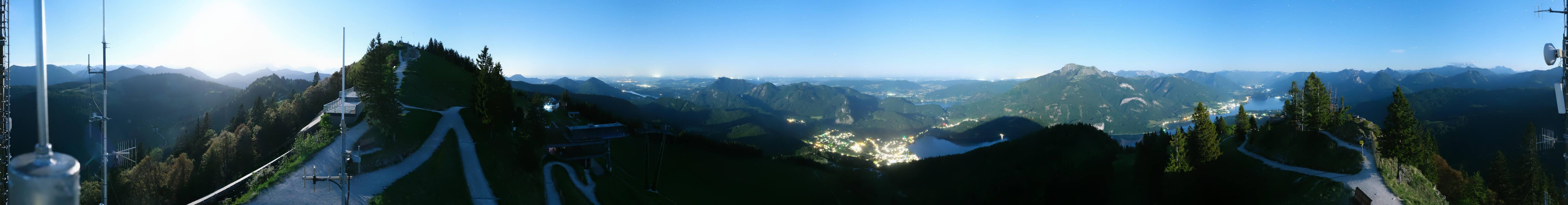 Archiv Foto Webcam Zwölferhorn im Salzkammergut