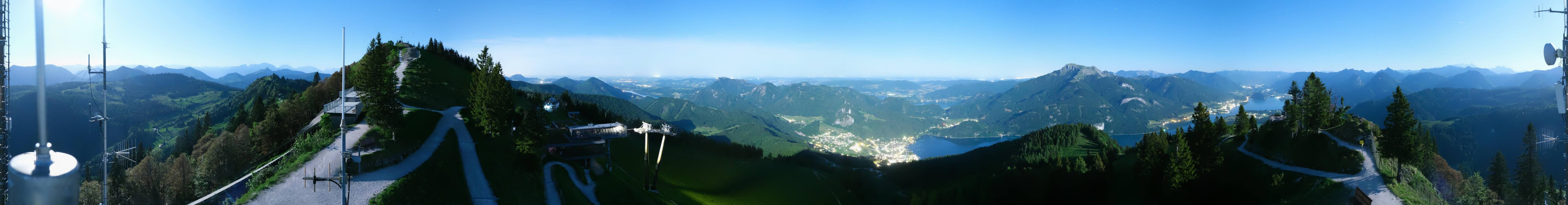 Archiv Foto Webcam Zwölferhorn im Salzkammergut
