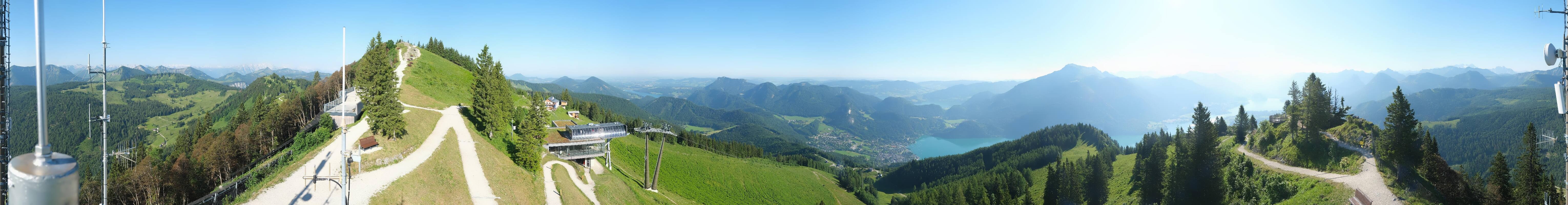 Archiv Foto Webcam Zwölferhorn im Salzkammergut