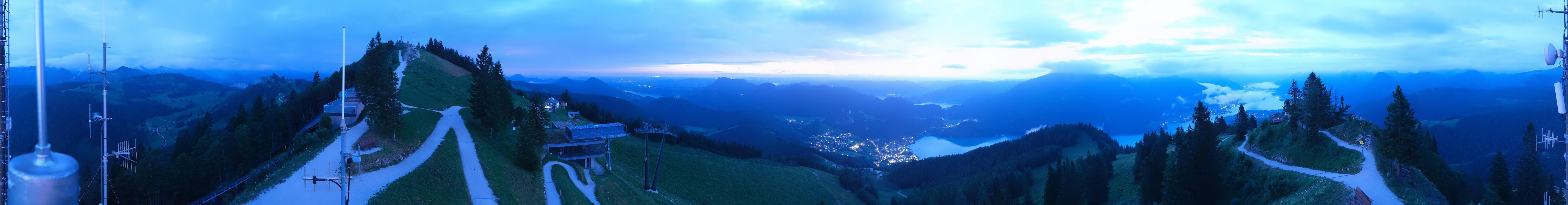 Archiv Foto Webcam Zwölferhorn im Salzkammergut