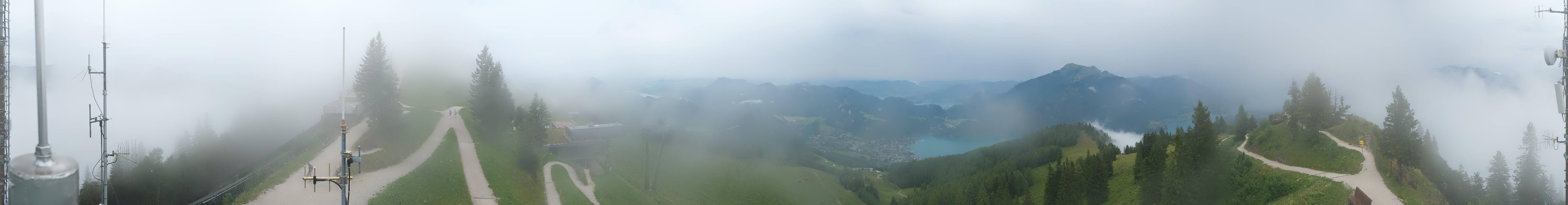Archiv Foto Webcam Zwölferhorn im Salzkammergut