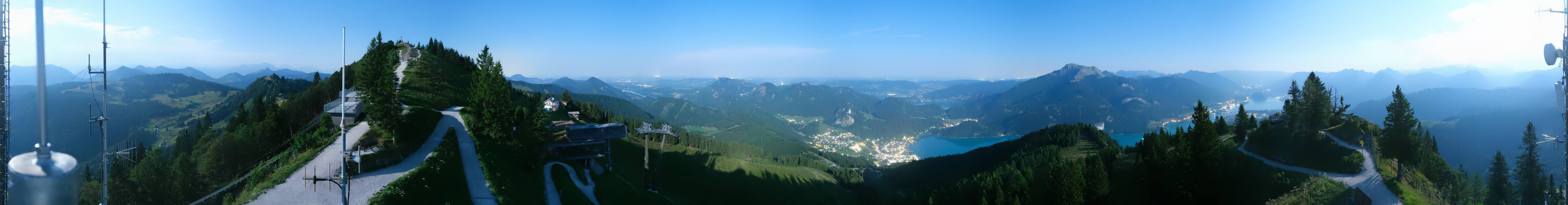 Archiv Foto Webcam Zwölferhorn im Salzkammergut