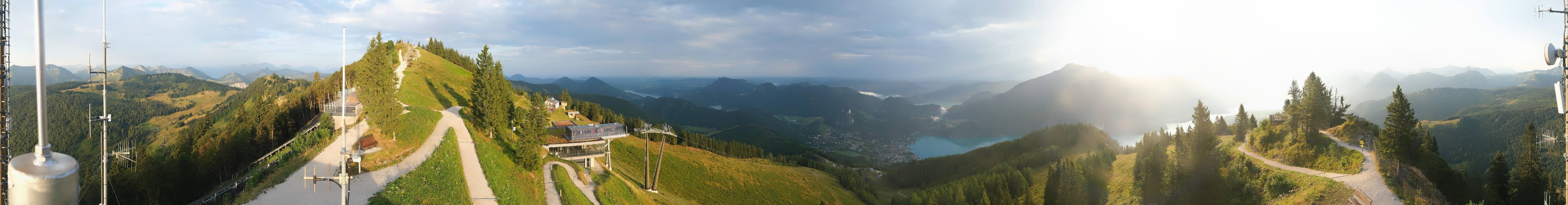 Archiv Foto Webcam Zwölferhorn im Salzkammergut